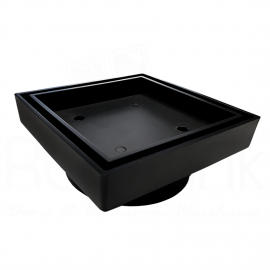 BL328 Black  Tile Insert Grate (100mm)